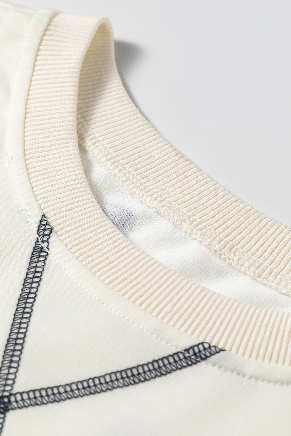 Sky Blue Polka Dot Print Crossed Seam Detail Oversize Tee